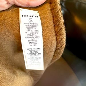 COACH BLANKET 6ft long X 4ft wide